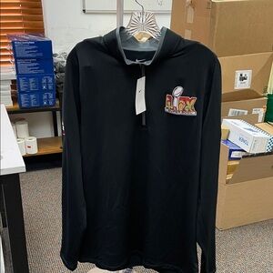 Philadelphia eagles Greyson black quarter-zip pullover with lix logo